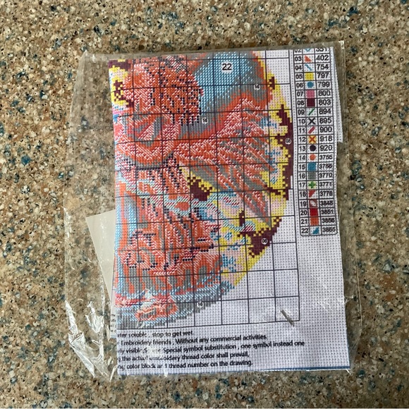 Cross stitch kit Angel Christmas Tree Winter Craft Sewing Holiday Festive Decor - Picture 4 of 4